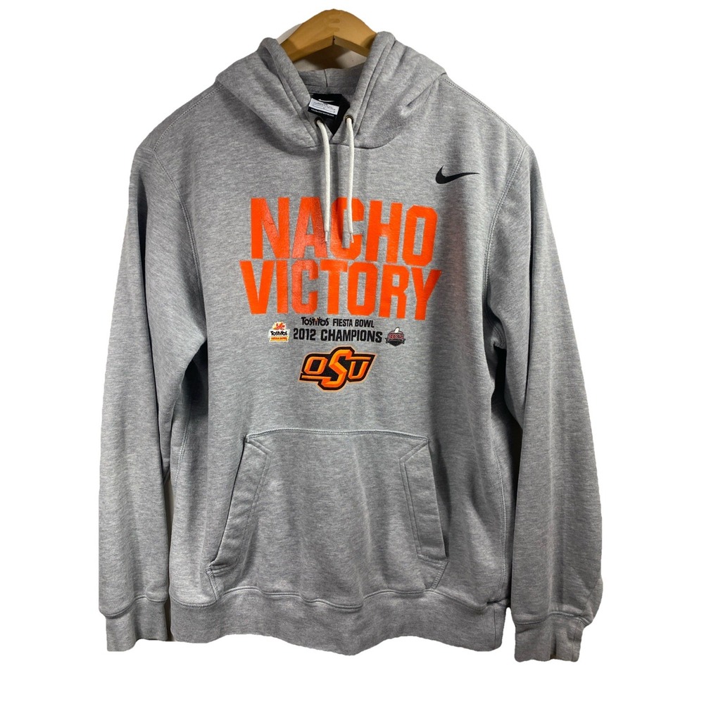 Nike Hoodie Large Gray Mens Nacho Victory 2012 Champions BCS